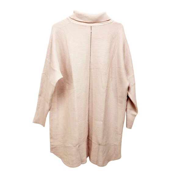 Womens Knitted Sweater Dress Fall Long Sleeve Turtleneck over Size Dress Size M - Picture 2 of 16